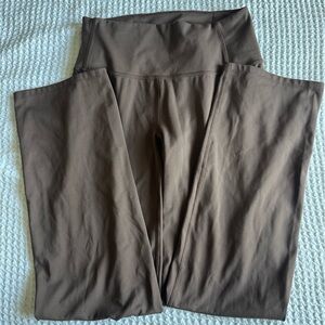 Brown flare leggings